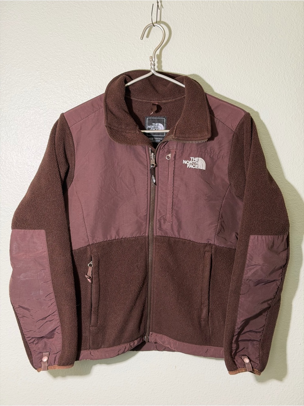 The North Face Women's Small Denali Full Zip Fleece Jacket Brown Polartec AC6W